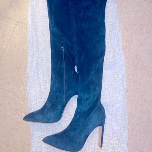 SEXY TEAL Brand New Over The Knee Boots